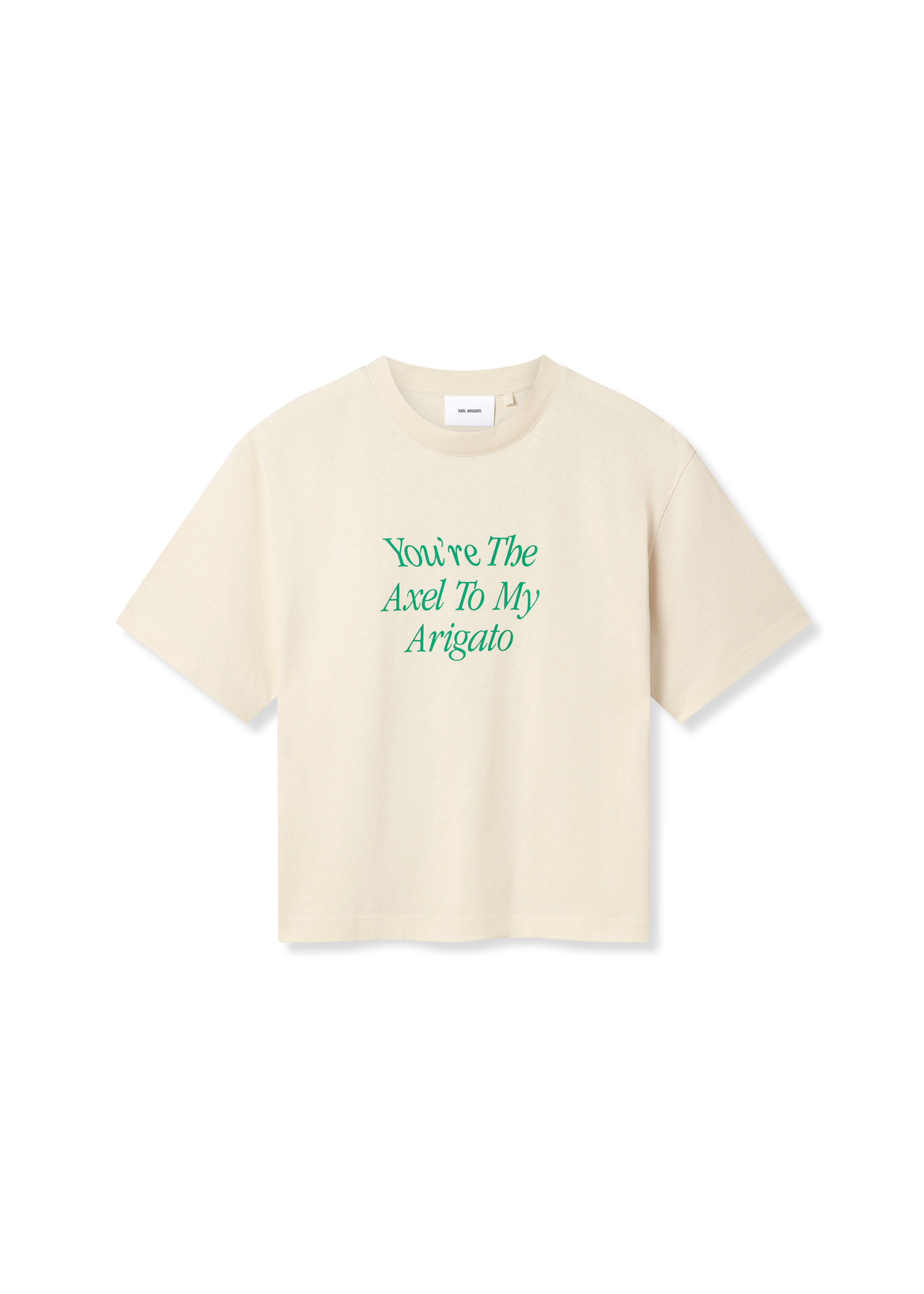 Футболка AXEL ARIGATO Printed T-Shirt with Short Sleeves бежевий | A3010002, 1