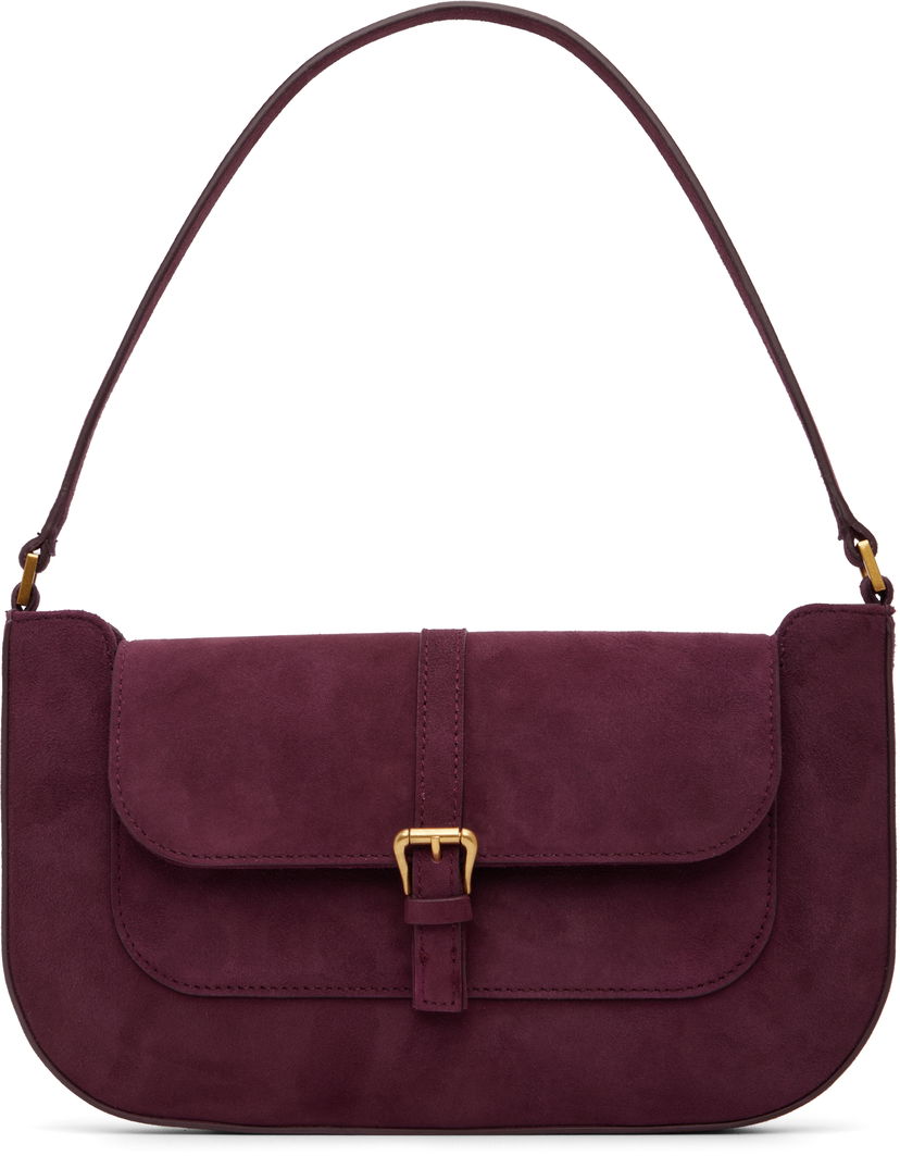 Сумка BY FAR BY FAR Miranda Suede Shoulder Bag Бордовий | MWBSB023KL009RD028PL