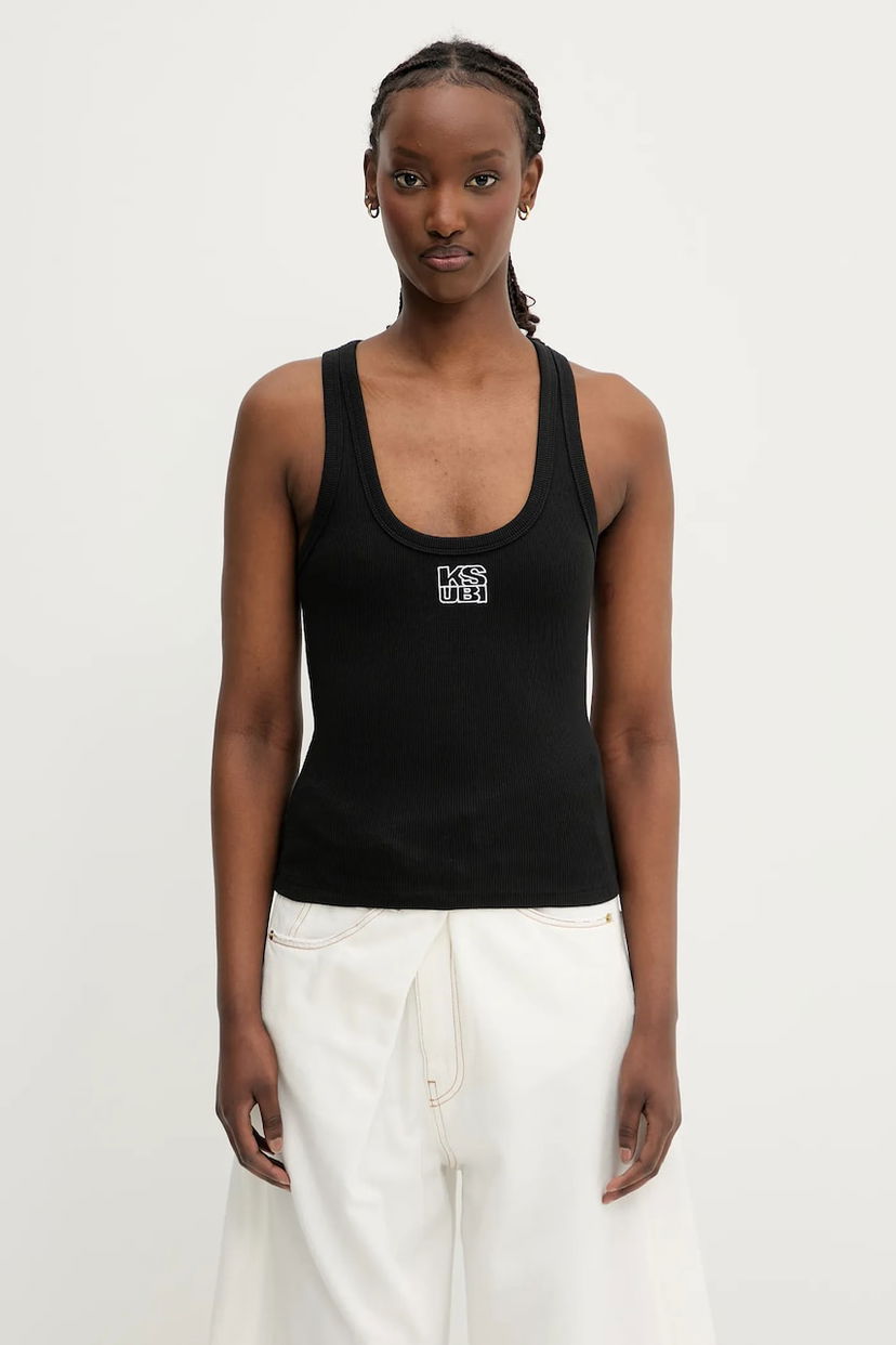 Безрукавка Ksubi KSUBI Stacked Origin Tank Top чорний | WPS24TA006
