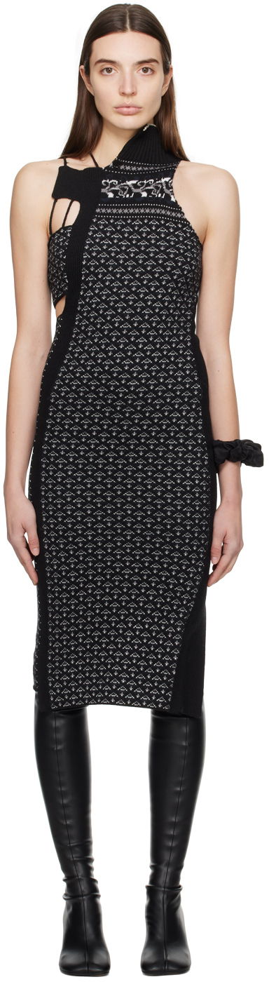 плаття Maison Margiela MM6 Asymmetric Midi Dress чорний | S52DD0034 S18451