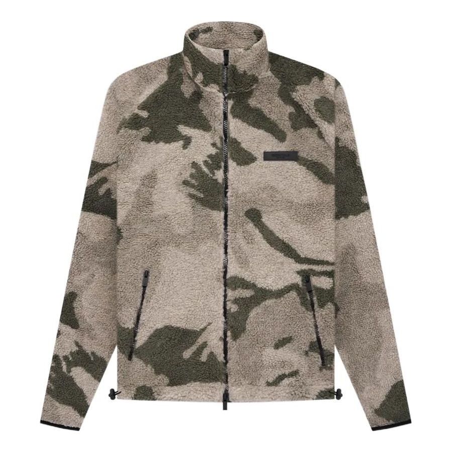 Cветр Fear of God Essentials Polar Fleece Zip Jacket Зелений | FOG-SS22-057, 0