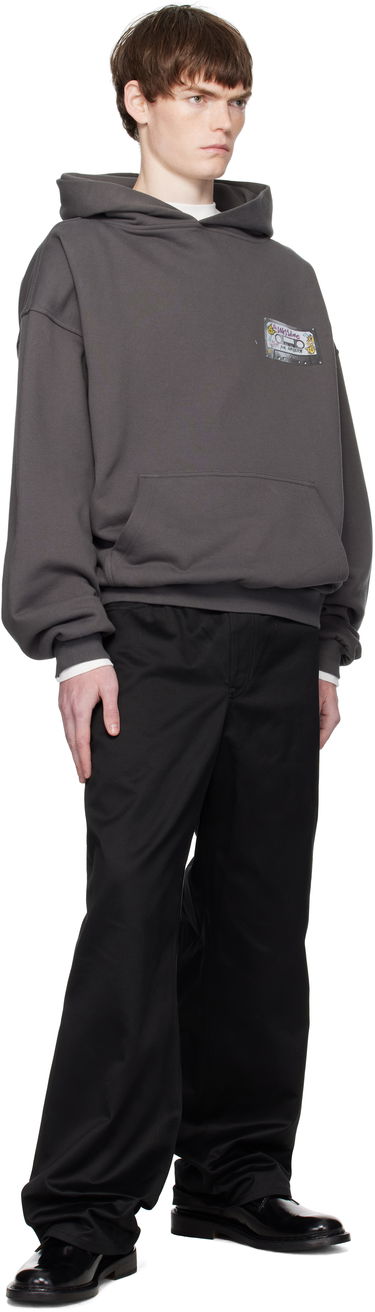 Світшоти We11done We11done Cassette Tape Print Hoodie Сірий | WD-TH2-25-834-U-CH, 3