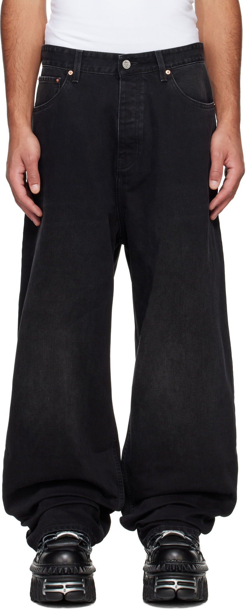 Джинси VETEMENTS Baggy Jeans чорний | UA66PA540B