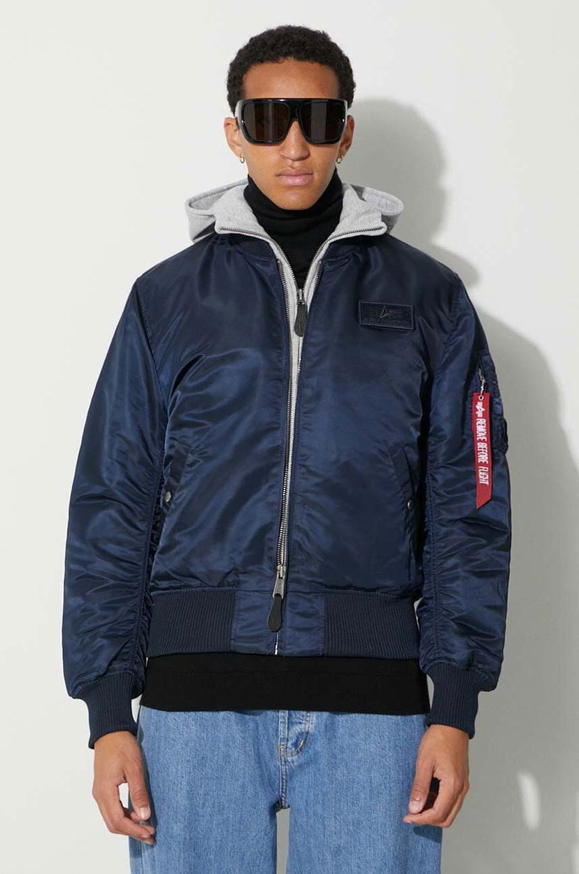 Куртка бомбер Alpha Industries Alpha Industries MA-1 D-Tec Winter Bomber Jacket Синій | 183110.07