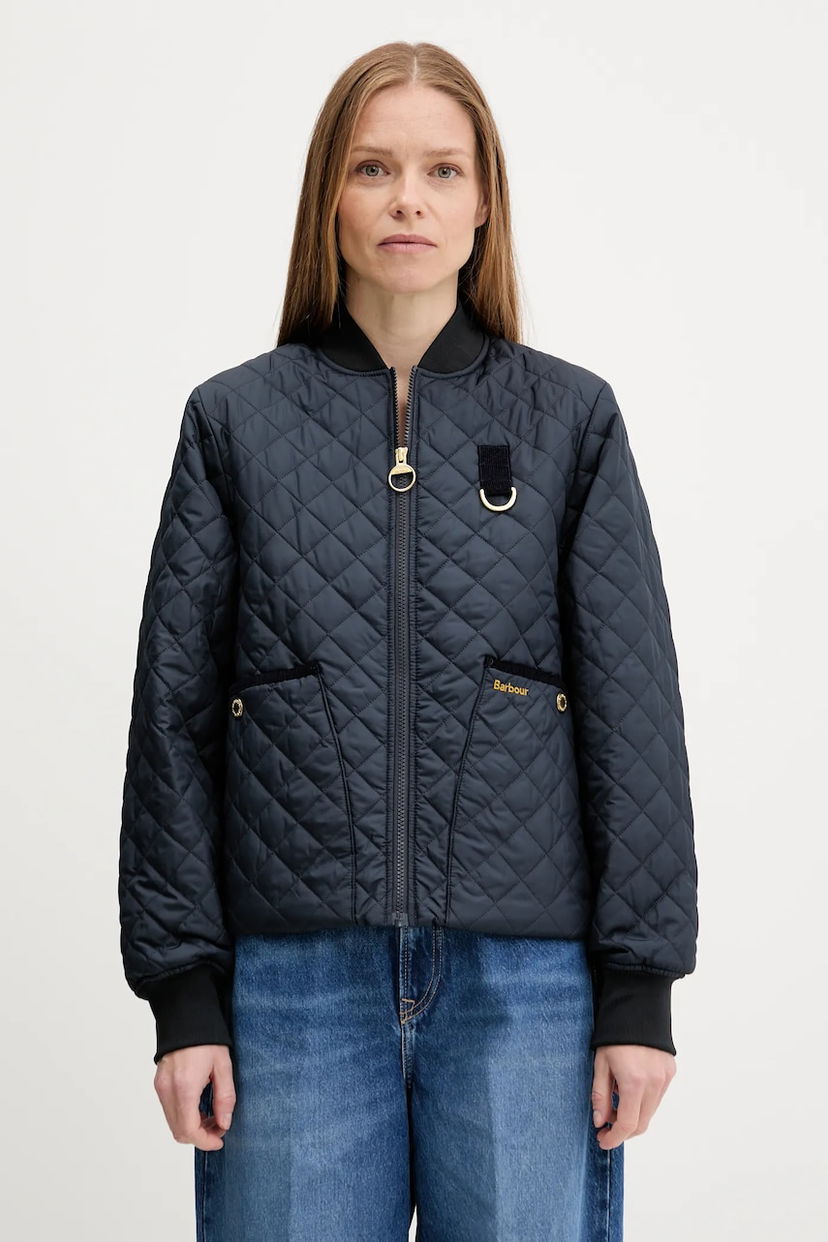 Куртка бомбер Barbour Barbour Reyna Quilted Bomber Jacket темно-синій | LQU1826