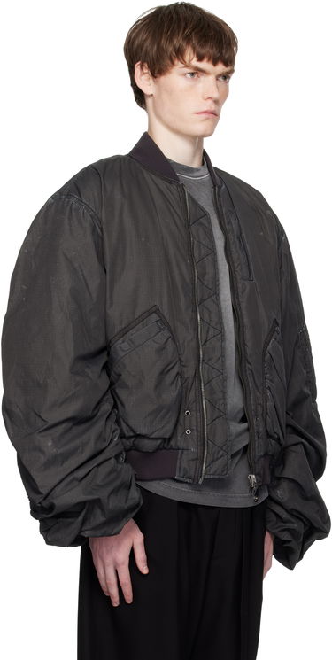 Куртка бомбер We11done We11done Washed Nylon Bomber Jacket чорний | WD-JP2-25-059-U-BK, 1