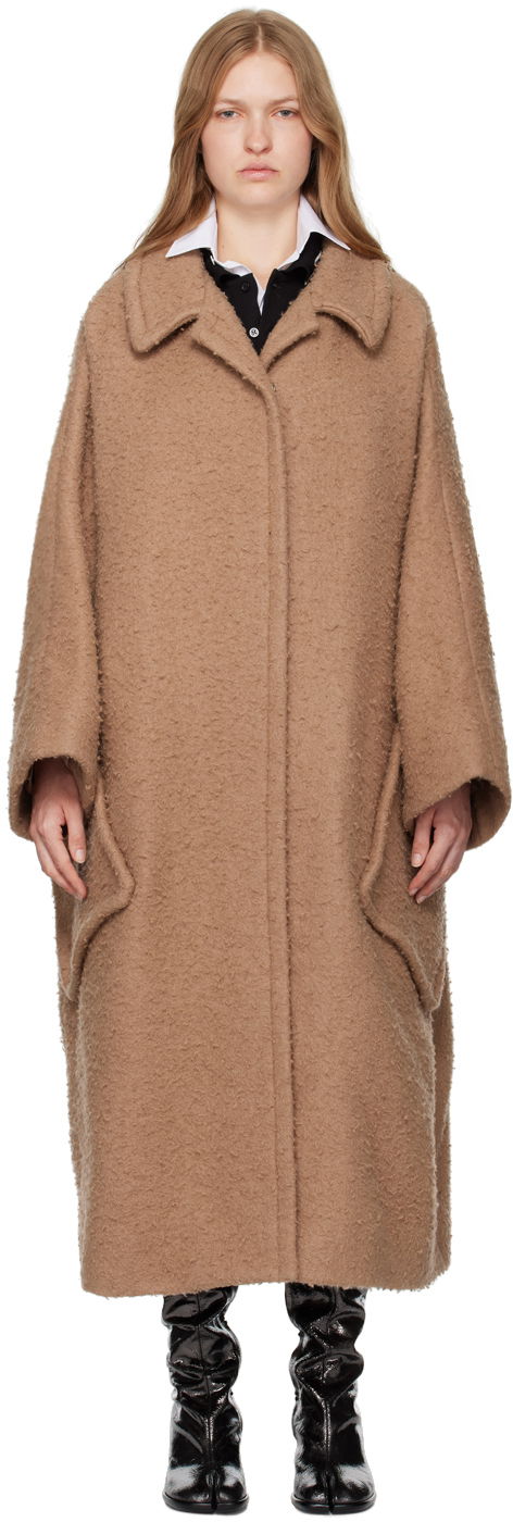 Пальто Maison Margiela Wool Mohair Coat Коричневий | S51AA0353 S53497
