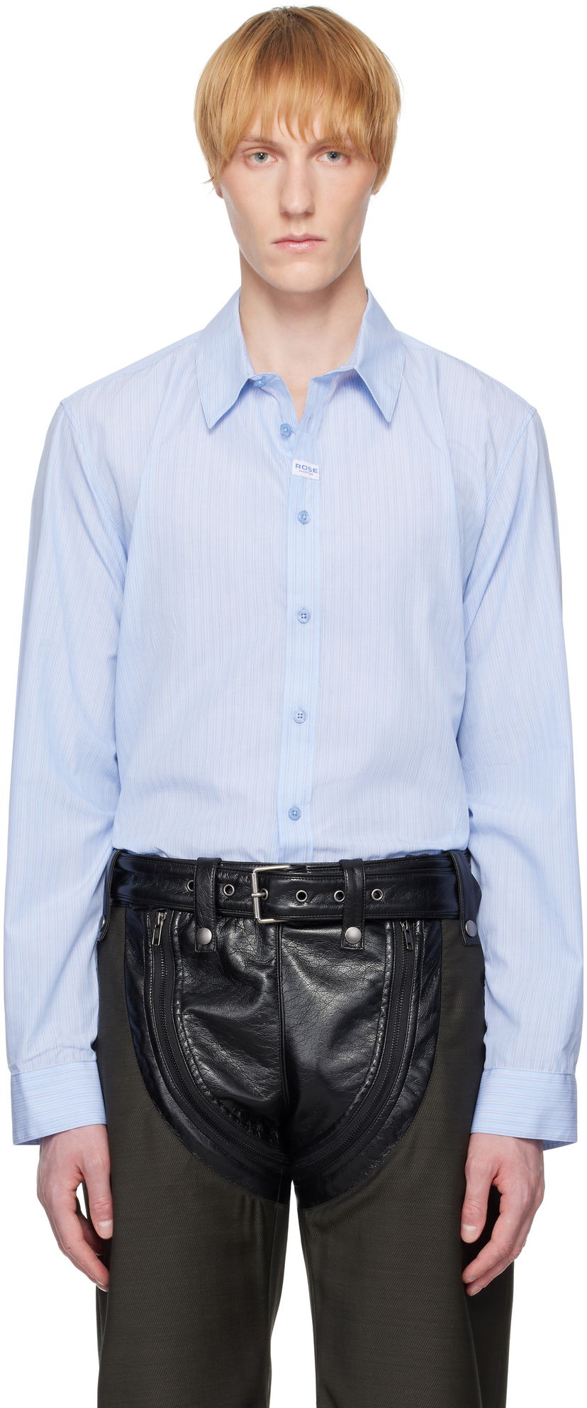 Сорочка Martine Rose Martine Rose Classic Striped Shirt Синій | 401WS15509