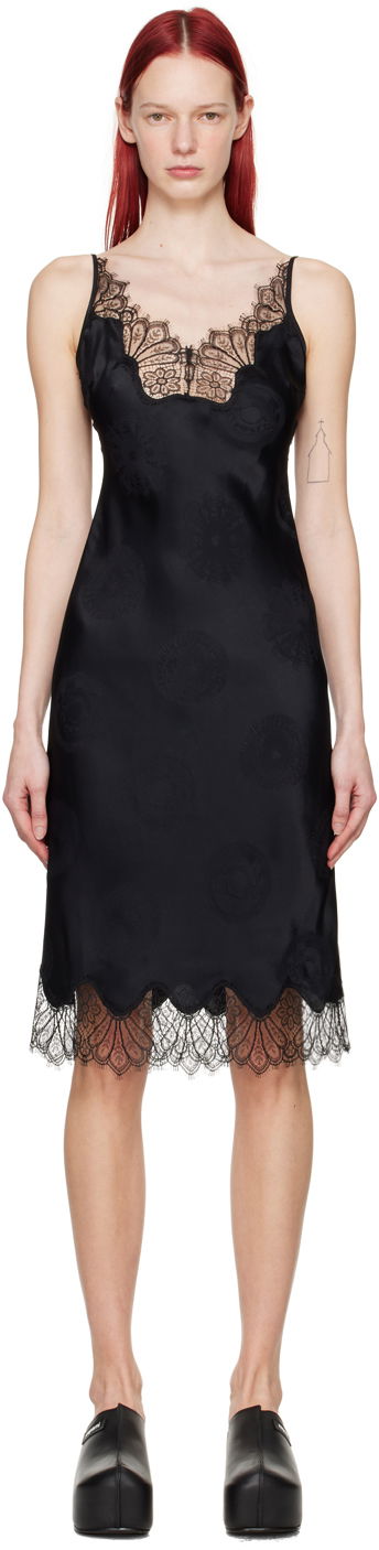 плаття Coperni Lace-Trim Midi Dress чорний | COPR99064