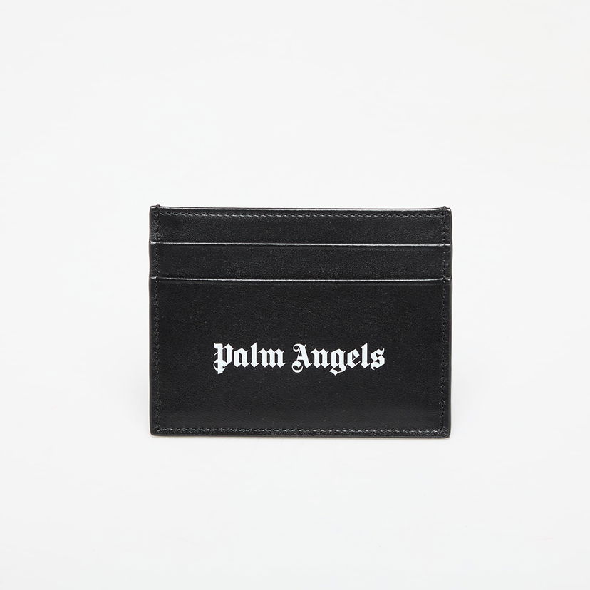 Гаманець Palm Angels Classic Logo Card Holder Black/ White Universal чорний | PMND017C99LEA0011001