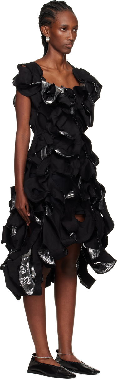 плаття Yohji Yamamoto YOHJI YAMAMOTO Cut-Out Midi Dress чорний | FP-D12-831, 1