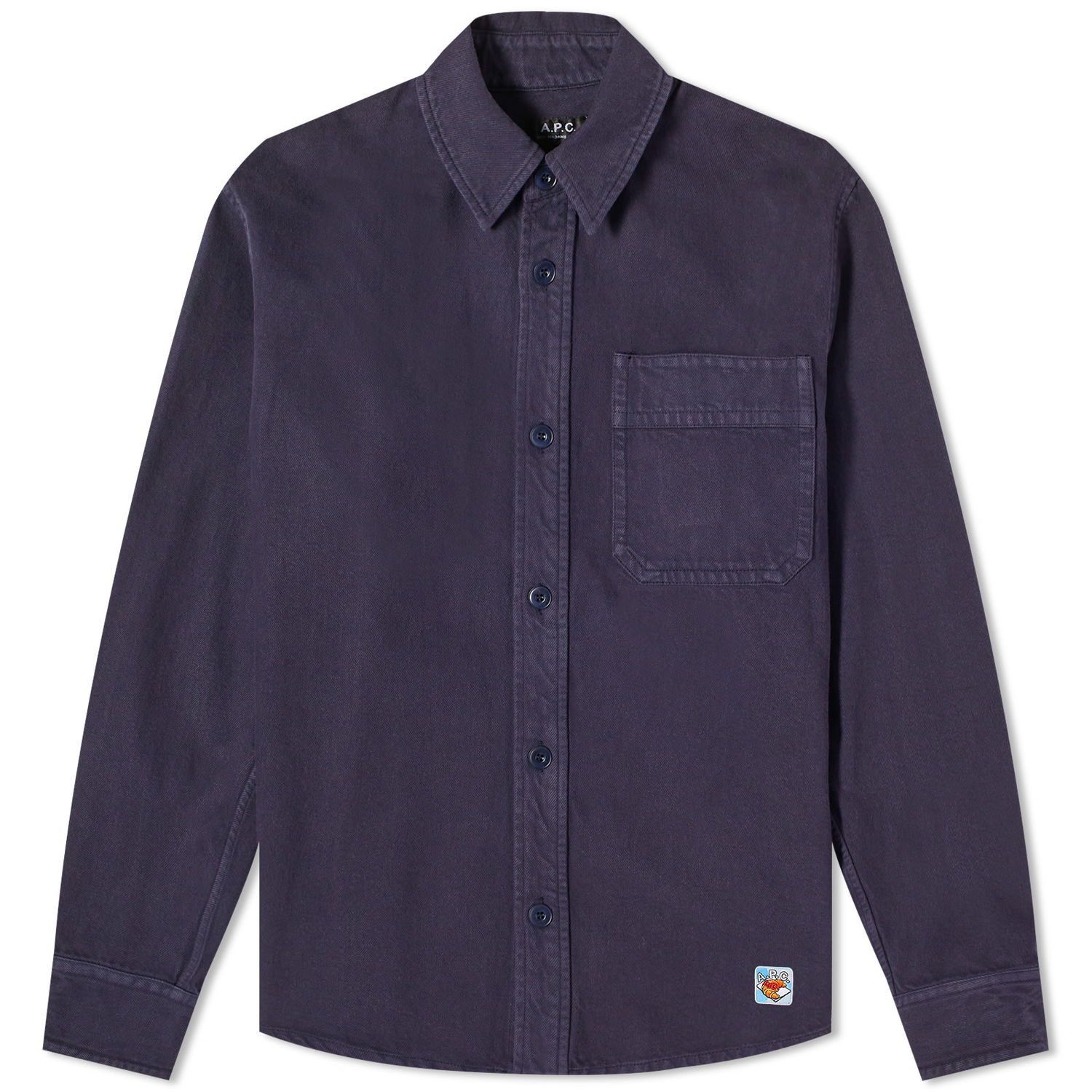Сорочка A.P.C. END. x Men's 'Coffee Club' Basile Overshirt темно-синій | COFCN-H02875-IAK, 0
