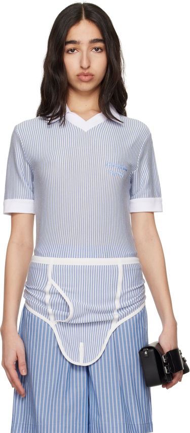 Сорочка поло Charles Jeffrey Loverboy Charles Jeffrey LOVERBOY Cheeky Onesie Bodysuit Синій | 54090302, 0
