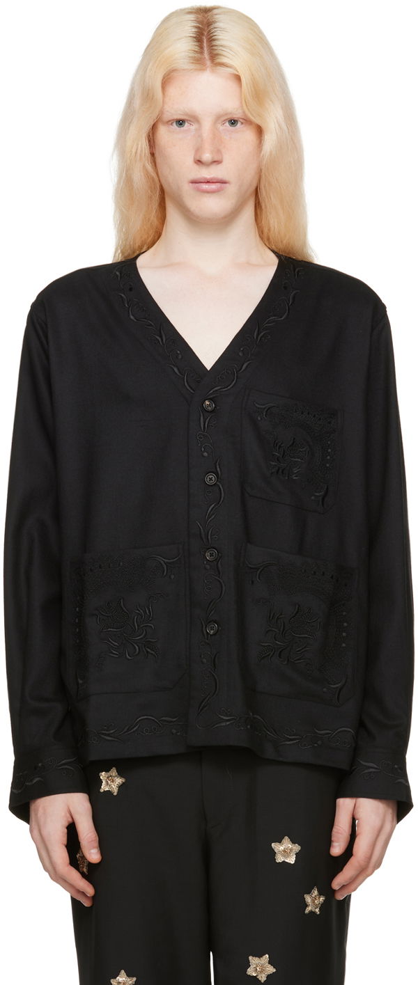 Сорочка Bode Dumas Shirt чорний | MRF23SH025