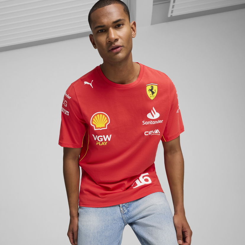 Футболка Puma Scuderia Ferrari Leclerc T-Shirt Червоний | 763605_01