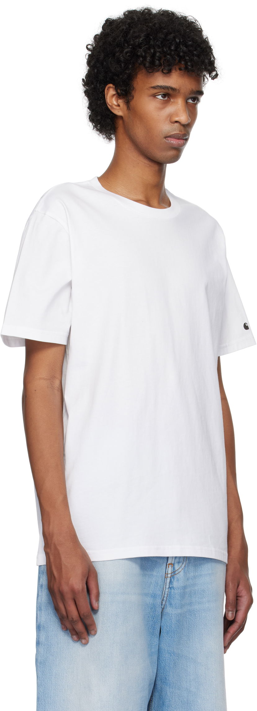 Футболка Carhartt WIP Short Sleeve Base T-Shirt білий | I026264_00K_XX