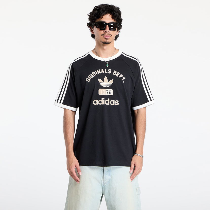Футболка adidas Originals 3-Stripes Originals Dept. Graphic Tee чорний | KD6265