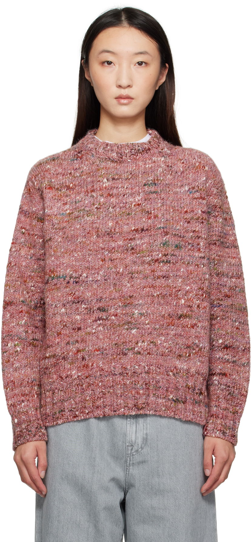 Cветр Róhe Róhe Melange Crewneck Sweater Рожевий | 416-23-330