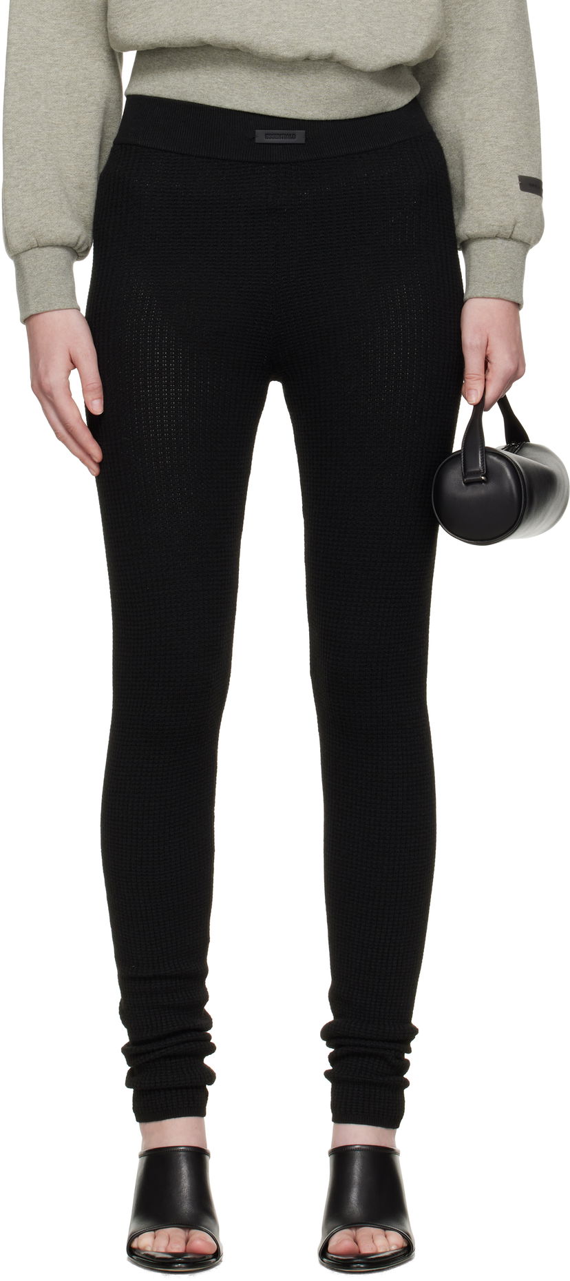 Легінси Fear of God ESSENTIALS Waffle Leggings чорний | 192SP257270FW