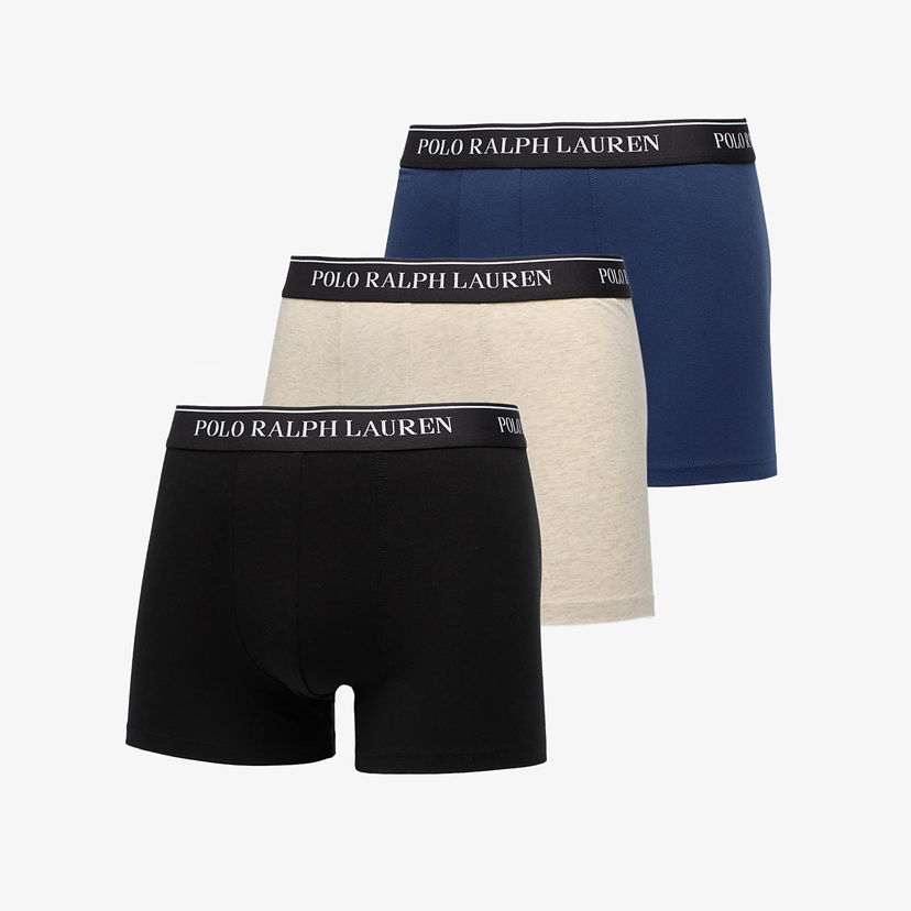 Боксери Polo by Ralph Lauren Ralph Lauren Stretch Cotton Trunk 3-Pack Різнокольоровий | 714830299177