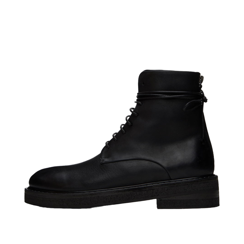 Кросівки та взуття Marsèll Leather Boots With Wrap-Around Lacing чорний | MM2961 147666
