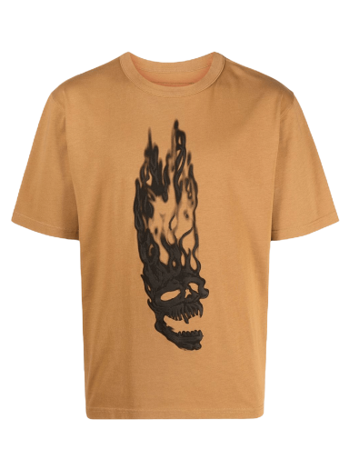 Футболка HERON PRESTON Flaming Skulls Tee Коричневий | HMAA032F22JER0016410