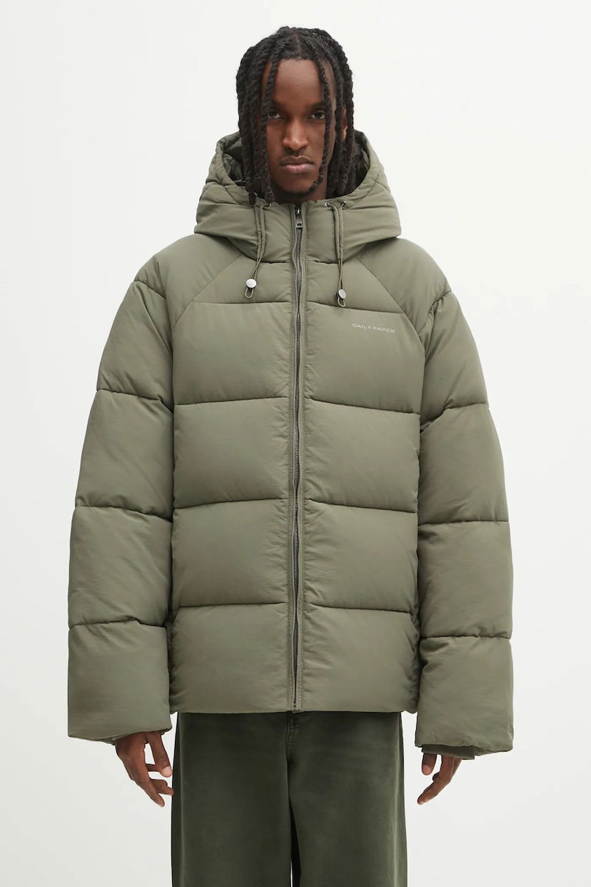 Пуховик DAILY PAPER Relaxed Puffer Jacket Зелений | 2522018