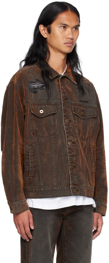 Куртка We11done We11done Distressed Denim Jacket Коричневий | WD-DJ2-24-399-M-BK, 1