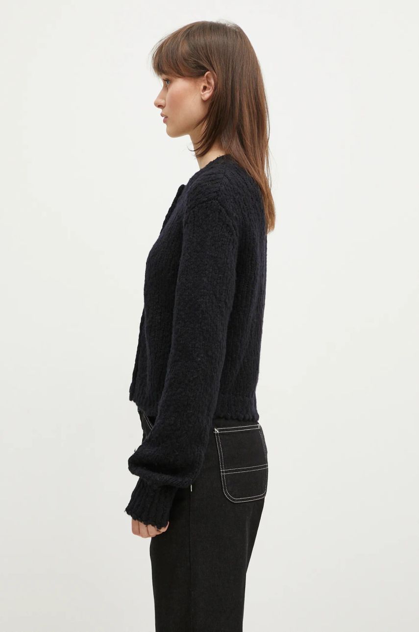 Cветр Samsoe Samsoe Samsoe Samsoe Sameryem Wool Cardigan чорний | F24400084, 1
