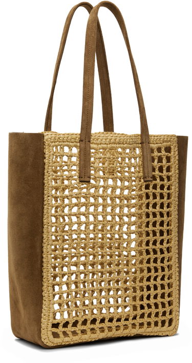 сумка-тоут Khaite KHAITE Small Zoe Raffia and Suede Tote Коричневий | H1039-724, 2