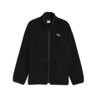 Куртка Puma Essentials Elevated Relaxed Fit Faux Shearling Full-Zip Jacket чорний | 688259_01, 3