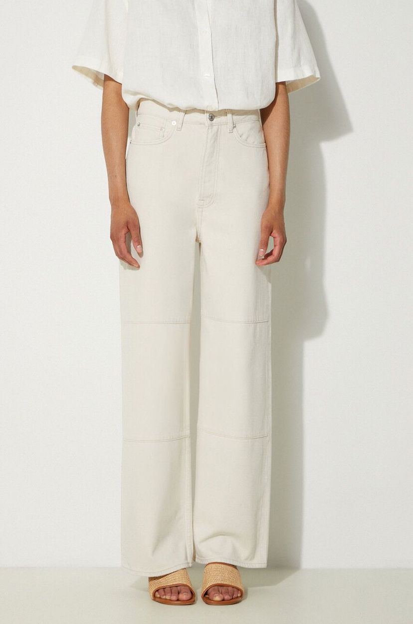 Джинси Samsoe Samsoe Sashelly High Waist Jeans бежевий | F24200010