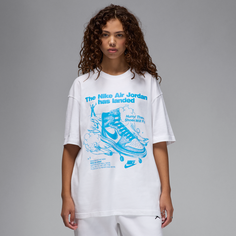 Футболка Jordan Jordan Graphic Print T-Shirt (Plus Size) білий | HJ0136-100