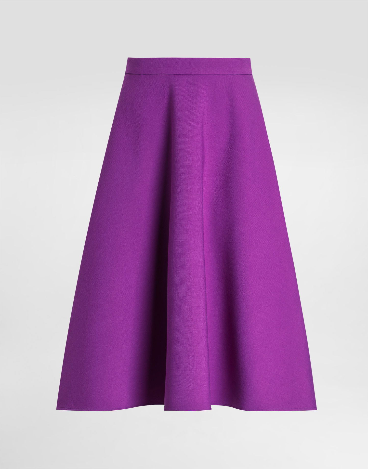 Спідниця Dolce & Gabbana Dolce & Gabbana Double Crêpe Wool Midi A-Line Skirt Фіолетовий | F4C02TFU2L8F0571, 0