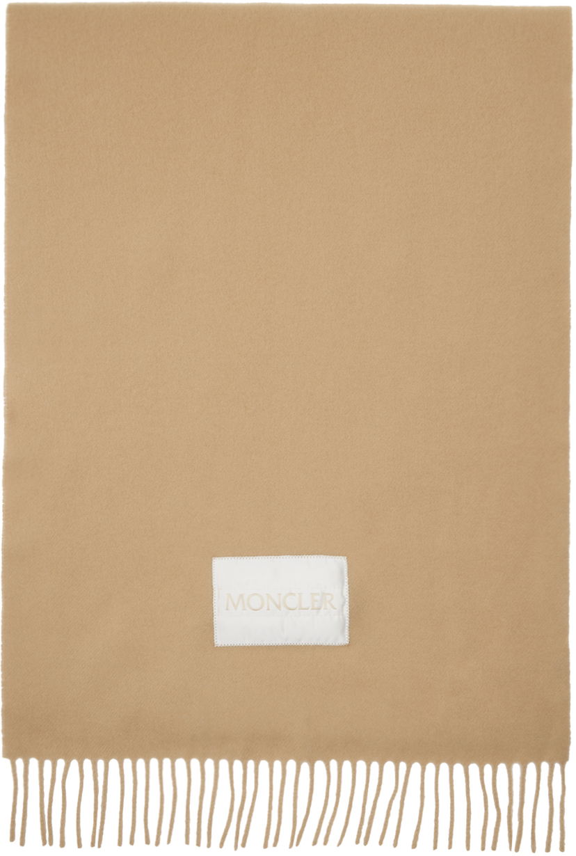 Шарф Moncler Wool Felt Scarf бежевий | J20933C00024595MA