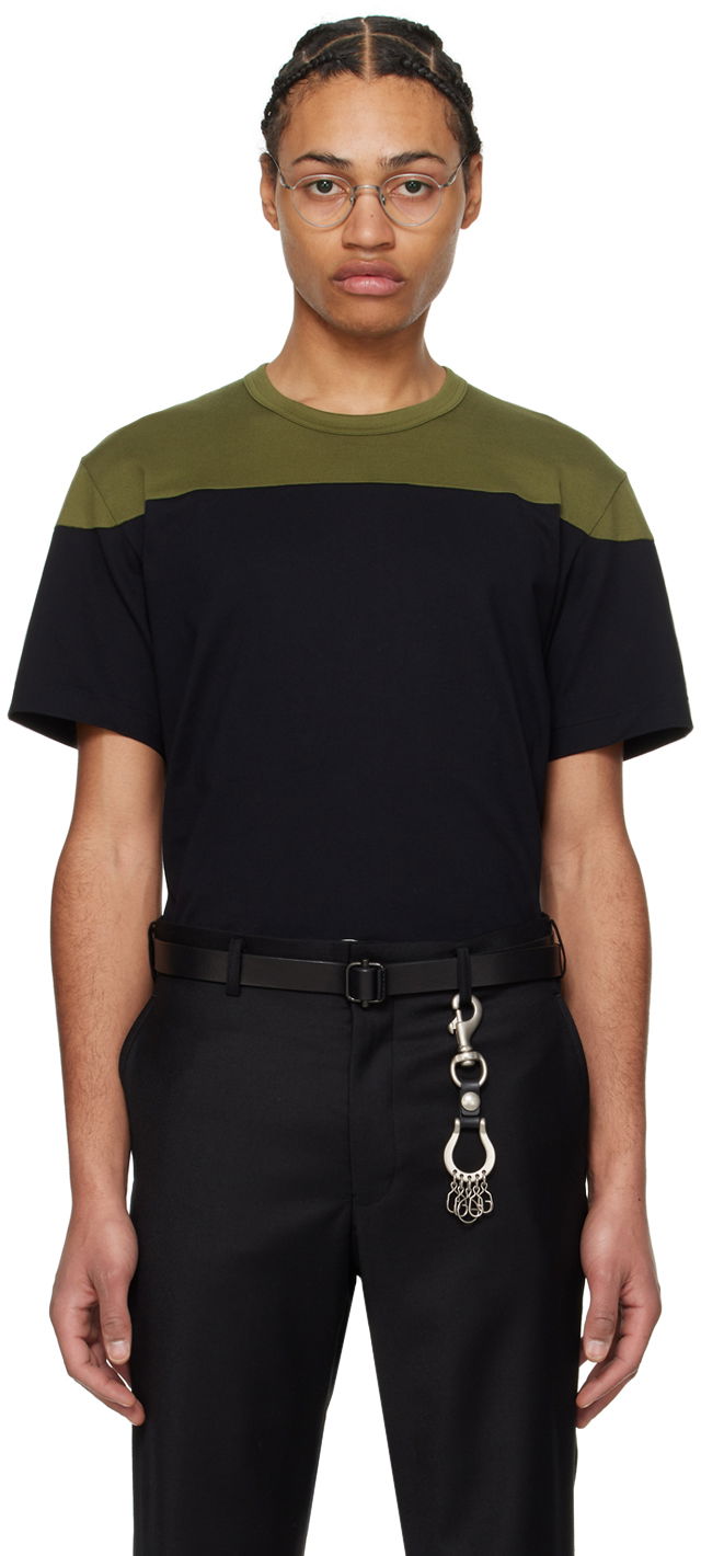 Футболка Comme des Garçons Homme Deux Paneled T-Shirt чорний | DM-T014-051
