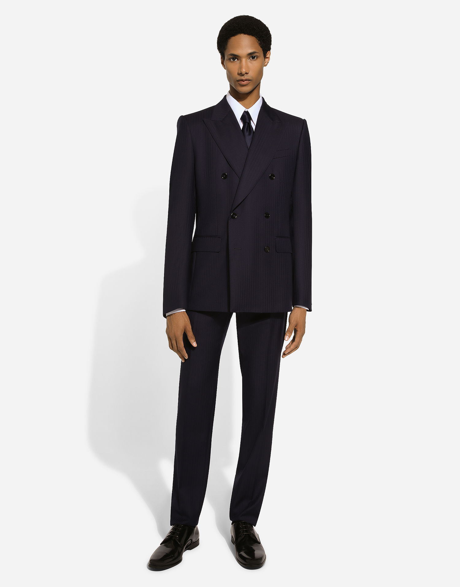 Куртка Dolce & Gabbana Double-breasted Wool Jacket Синій | G2QU4TFC2FIB0387, 1