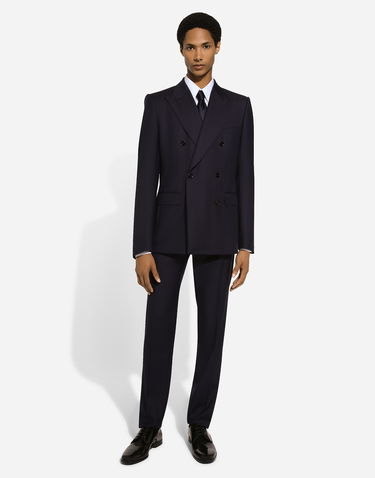 Куртка Dolce & Gabbana Double-breasted Wool Jacket Синій | G2QU4TFC2FIB0387, 1