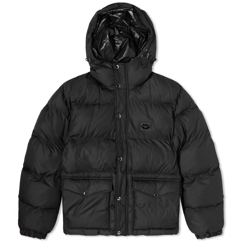 Пуховик Dolce & Gabbana Plate Covertible Down Jacket Gilet Black чорний | G9AOKTGG781-N0000
