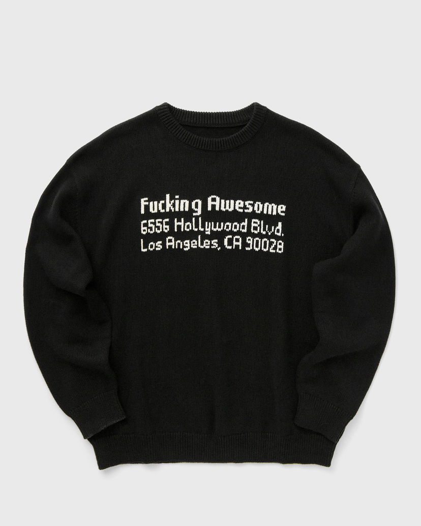 Cветр Fucking Awesome FA Hollywood Crewneck Sweater чорний | PN20020-BLACK