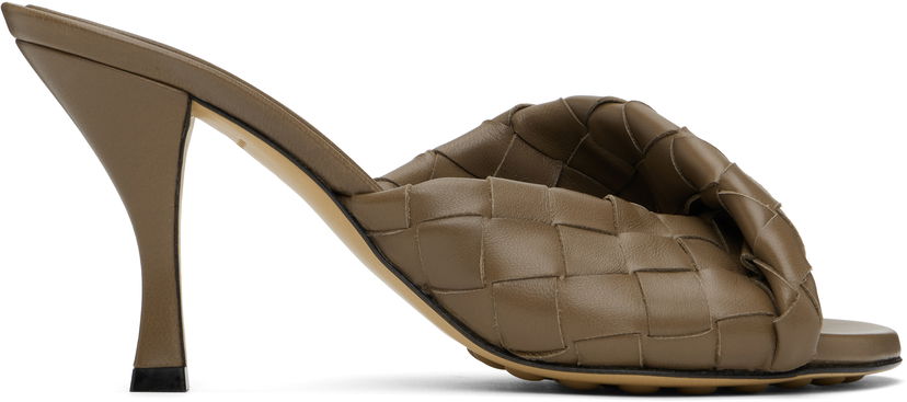 Аксесуари Bottega Veneta Bottega Veneta Blink Heeled Sandals Коричневий | 796455 V2ED0