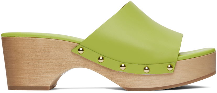 Одяг Aeyde Aeyde Bobbie Platform Clogs Зелений | A11-HS-ODSD55BL-123-982-007