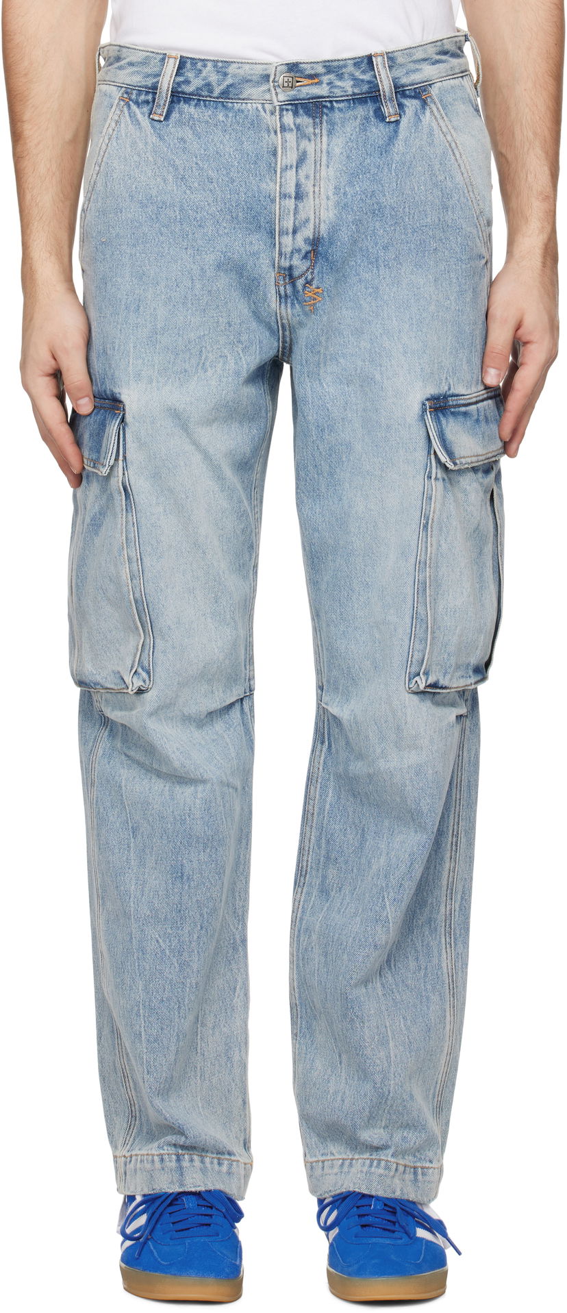 Штани карго Ksubi Ksubi Riot Rekon Denim Cargo Pants Синій | MPS25PA008