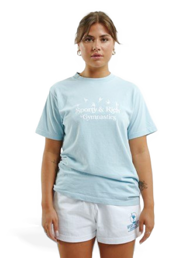 Футболка Sporty & Rich Gymnastics T-Shirt Синій | TS487BB
