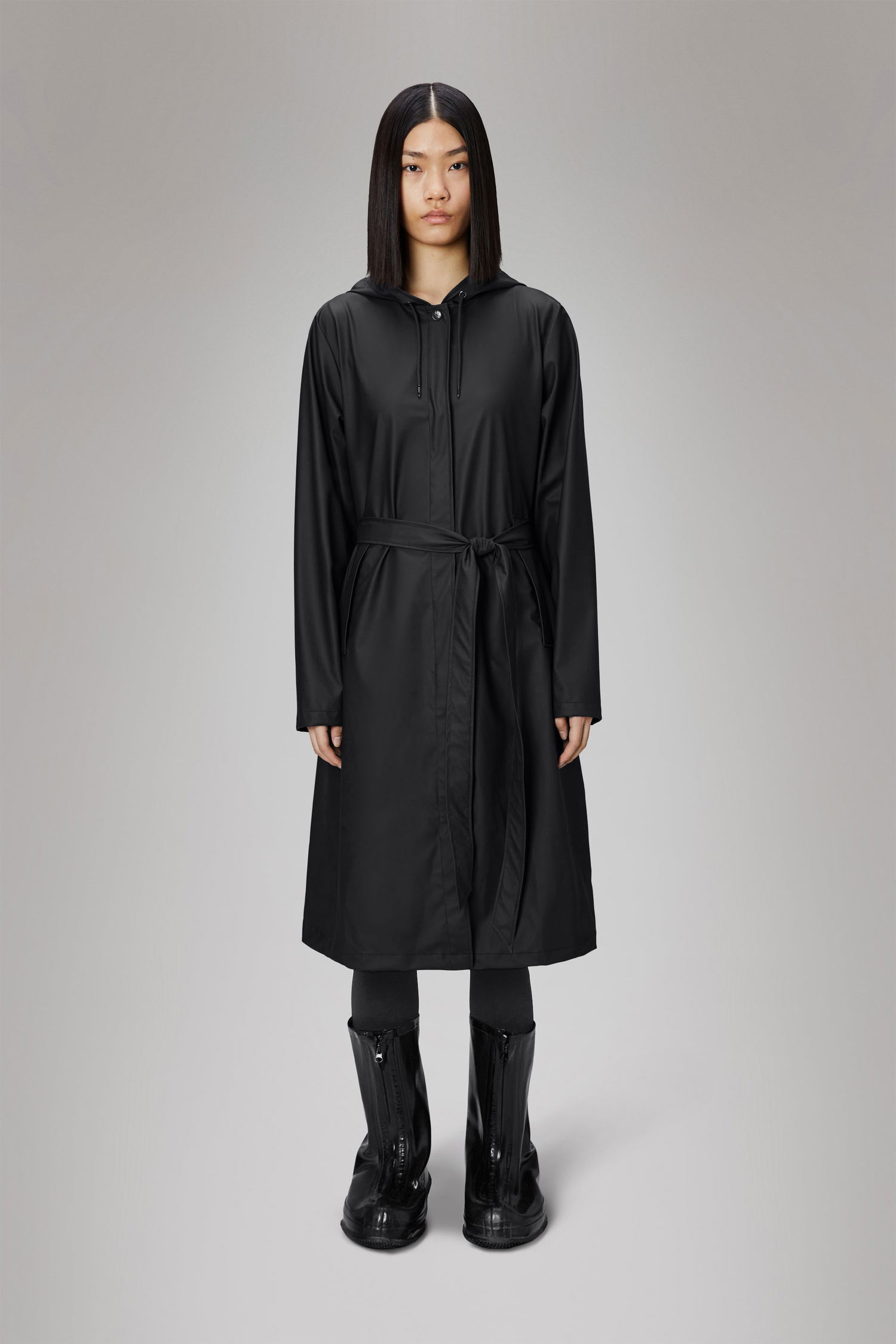 Дощовик Rains A-Line Longer Jacket чорний | 12040\01, 1