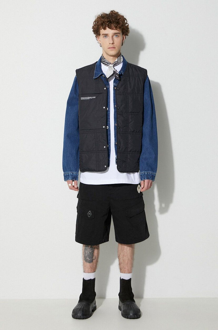 Жилет PANGAIA Pangaia Quilted Vest чорний | 10000530