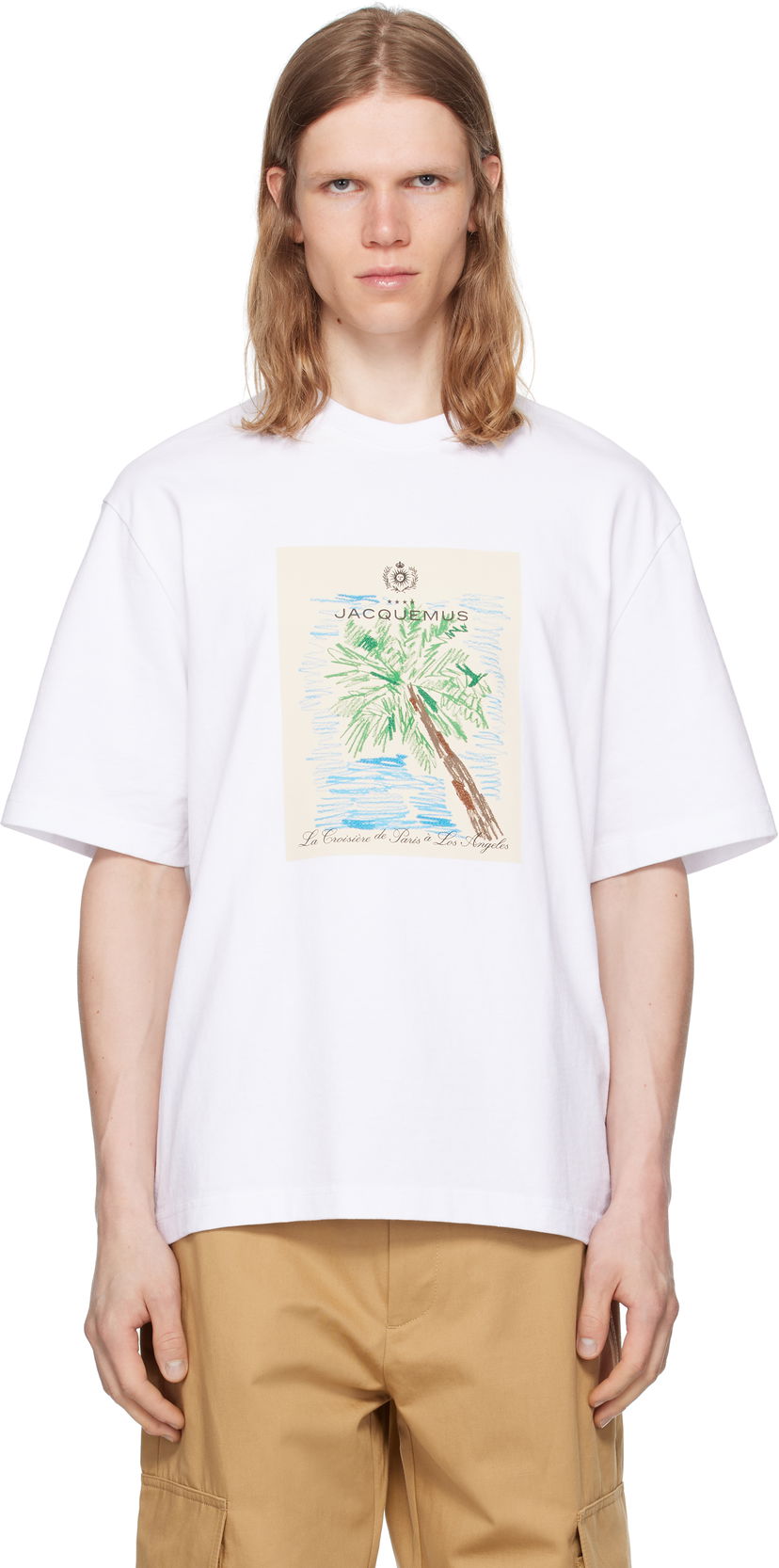 Футболка Jacquemus Jacquemus 'The Marino' T-Shirt білий | 25E255JS319-2102