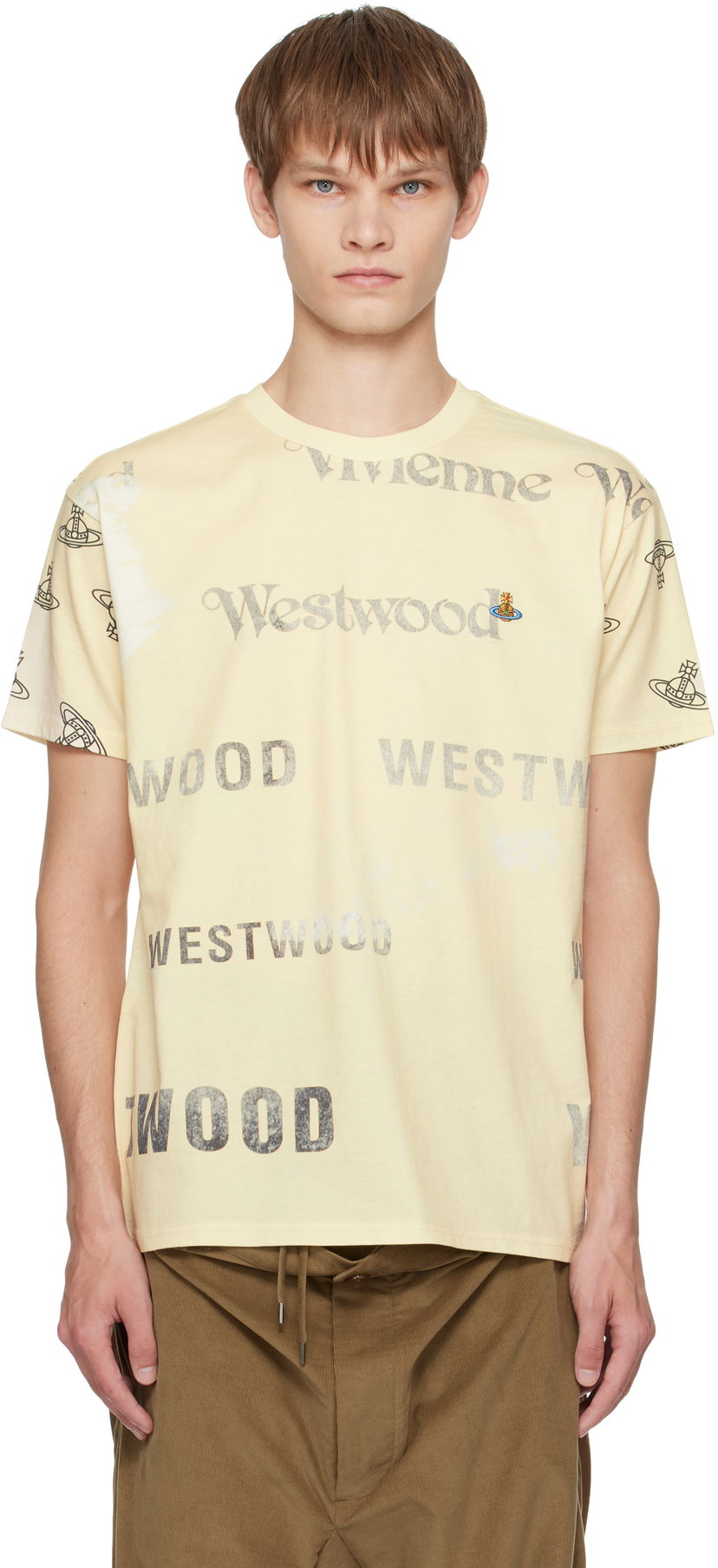 Футболка Vivienne Westwood Vivienne Westwood Labels Classic T-Shirt Жовтий | 3G010013-J006E-
