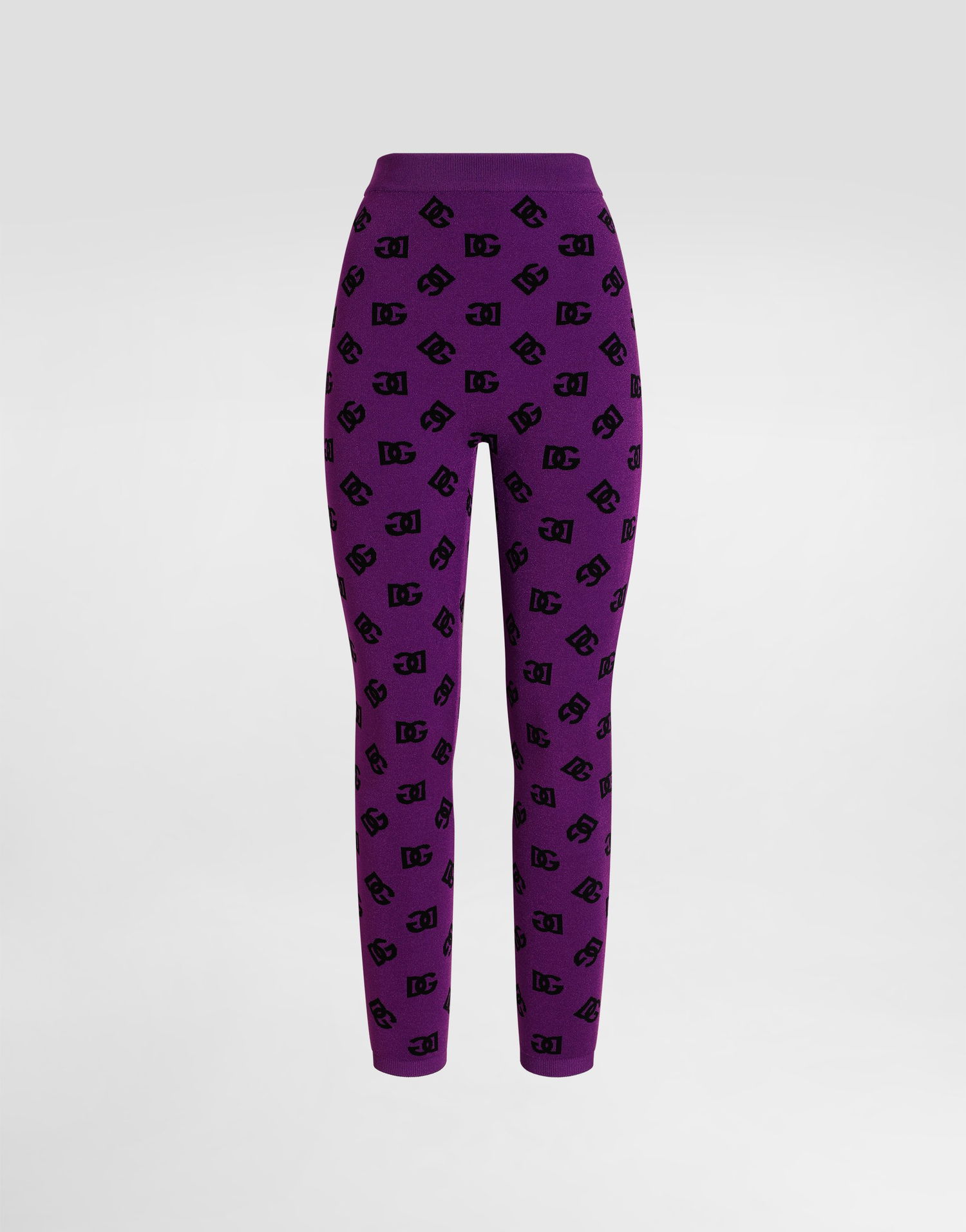 Легінси Dolce & Gabbana Dolce & Gabbana Jacquard Leggings Фіолетовий | FXI13TJGMB3F1540, 0