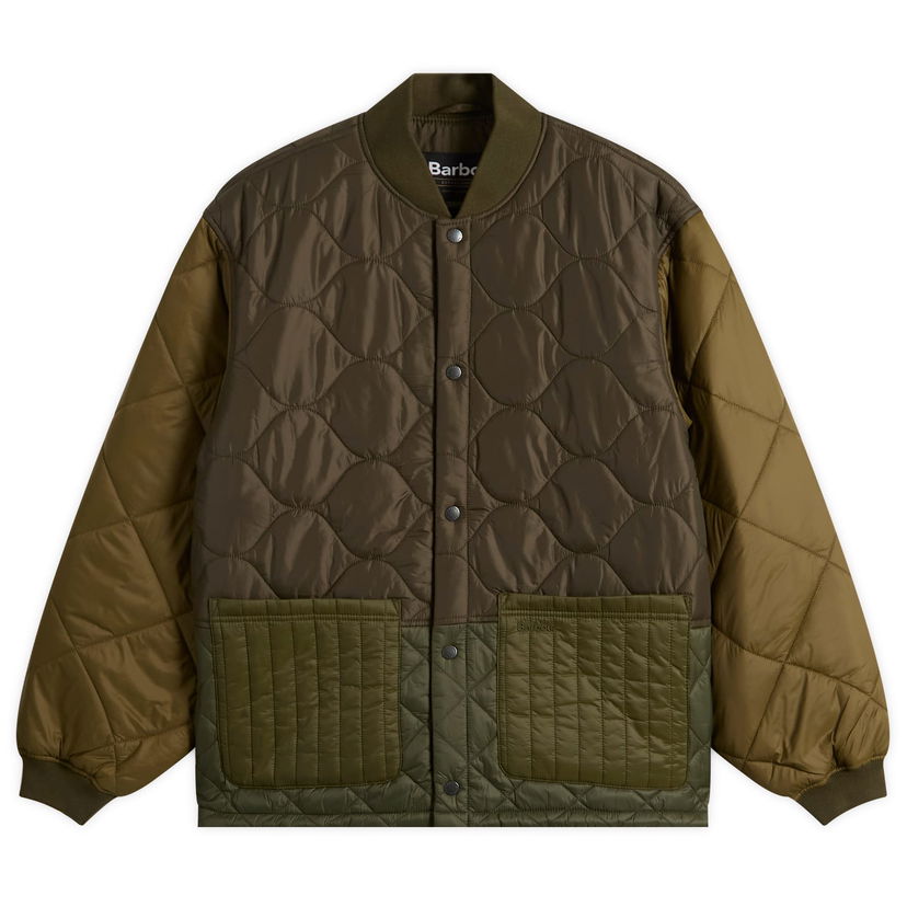 Куртка бомбер Barbour Men's Heritage + Cording Quilted Jacket, Size Large Зелений | MQU1855GN72